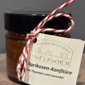 Aprikosenkonfitüre mit Thymian und Lavendel